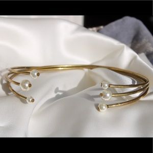 Gold, silver, pearl jewelry